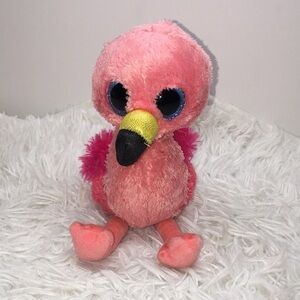 Kids Ty silk Beanie Boos Gilda Pink Flamingo baby plush stuffed toy